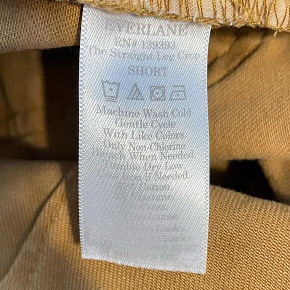 Everlane Straight Leg Crop Golden Brown Cropped Trousers Pants womens 2 short - Picture 13 of 15